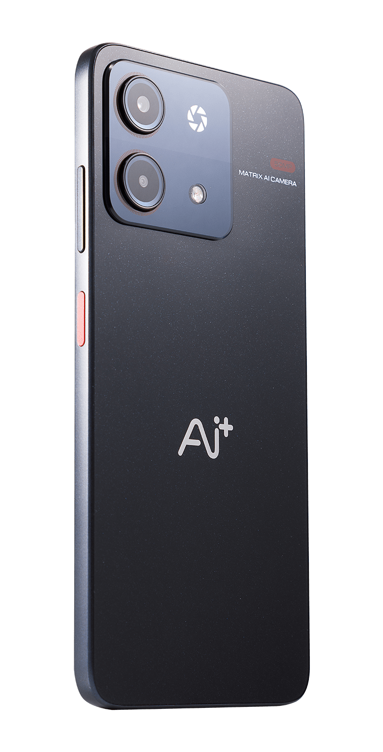 AI+ Nova 5G (Black) Back side and right side
