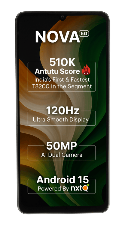 AI+ Nova 5G (Black) Front side
