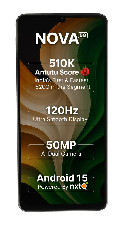 AI+ Nova 5G (Blue) Front side
