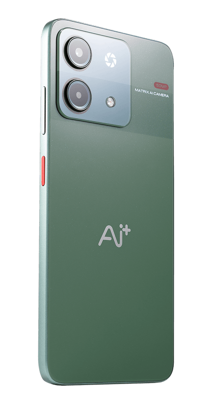 AI+ Nova 5G (Green) Back side and right side