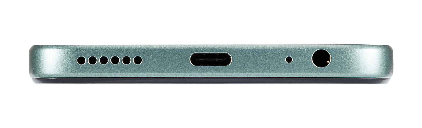 AI+ Nova 5G (Green) Bottom Jack side 