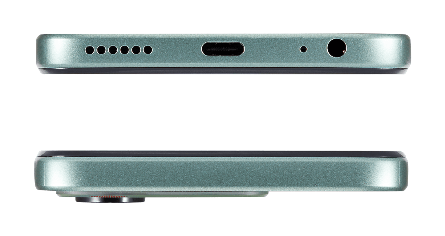 AI+ Nova 5G (Green) Bottom jack side and top side