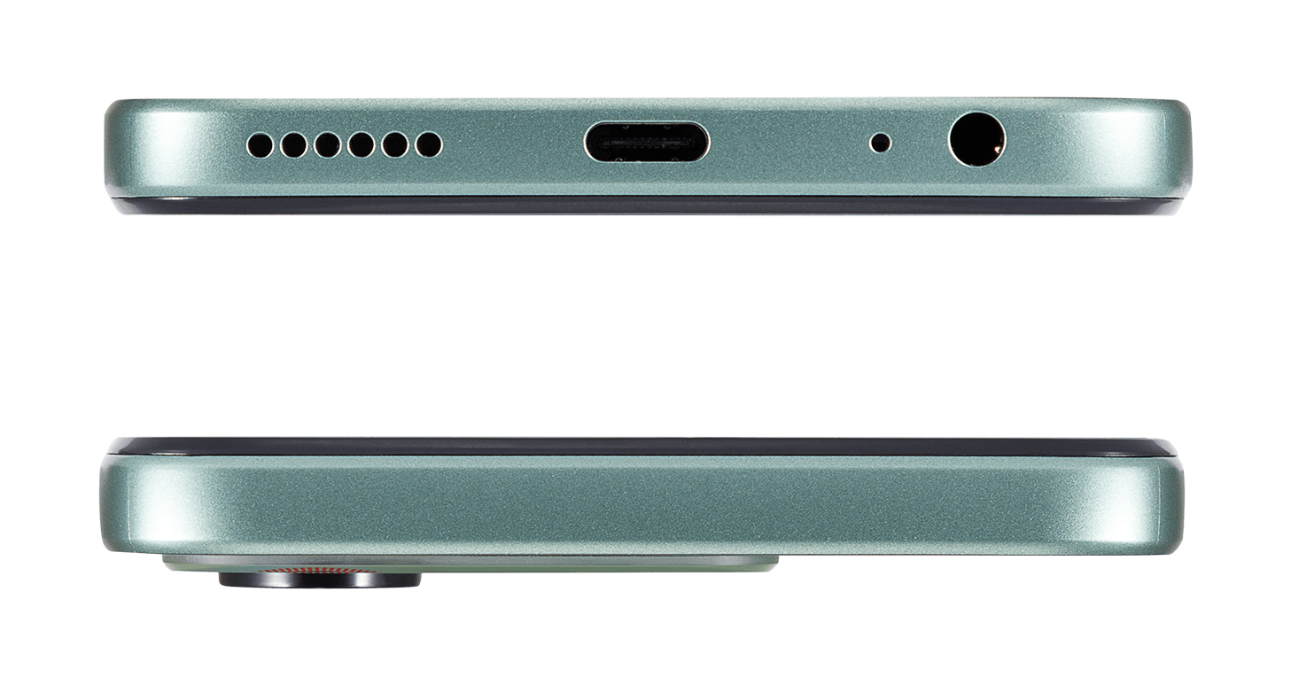 AI+ Nova 5G (Green) Bottom jack side and top side