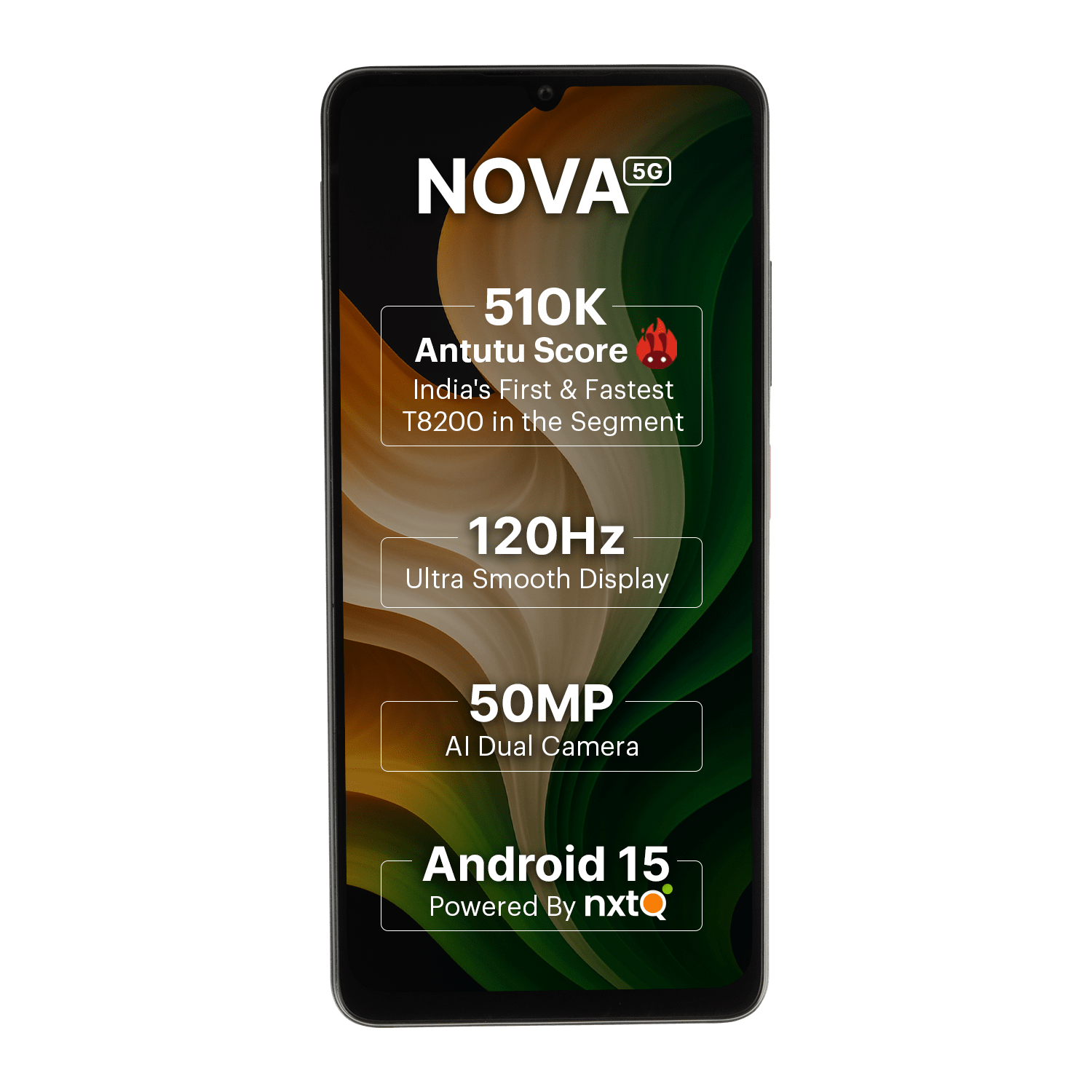 AI+ Nova 5G (Pink) Front side 