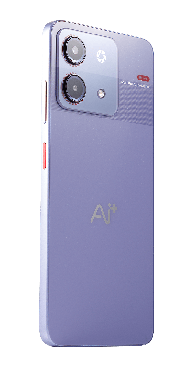 AI+ Nova 5G (Purple) Back side and right side 