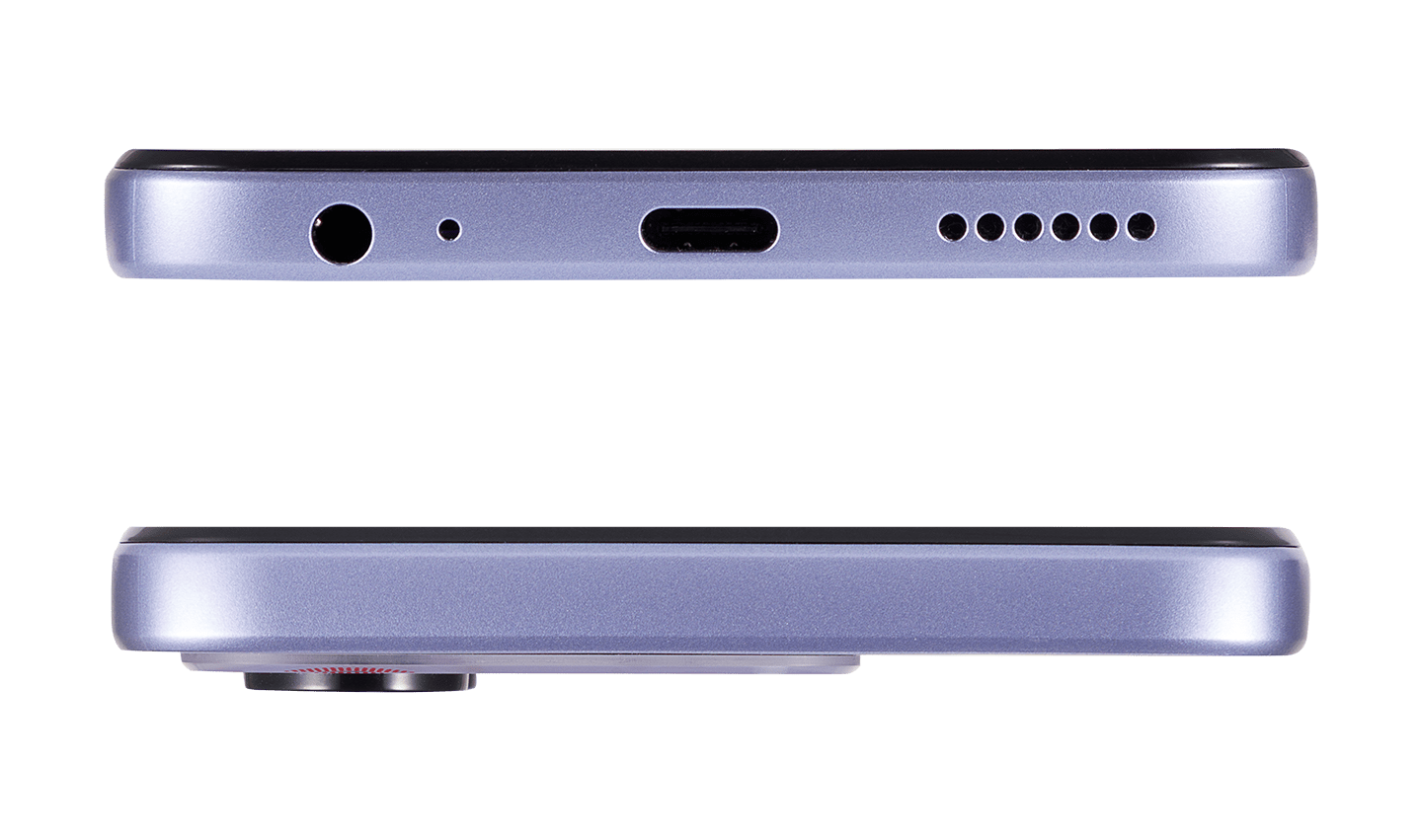 AI+ Nova 5G (Purple) Bottom Jack  side and Top side 