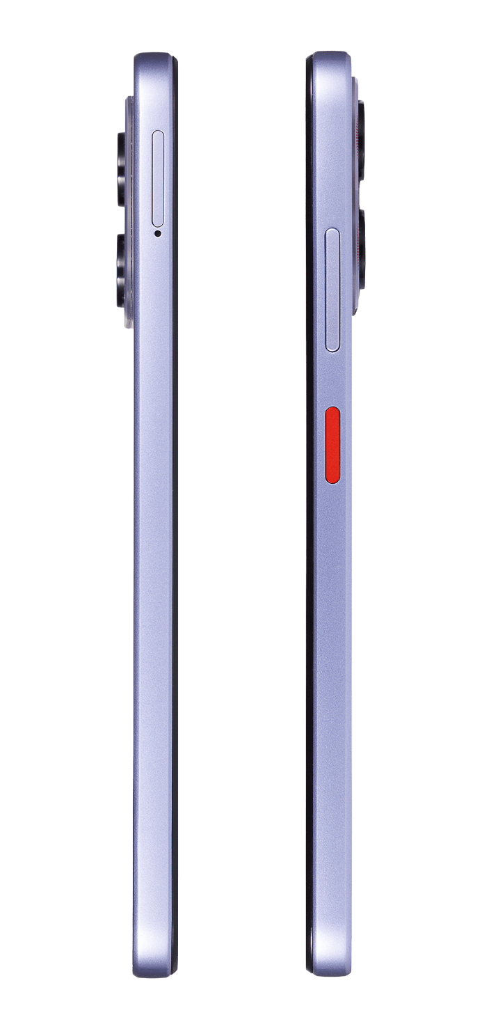 AI+ Nova 5G (Purple) Left side and Right side 
