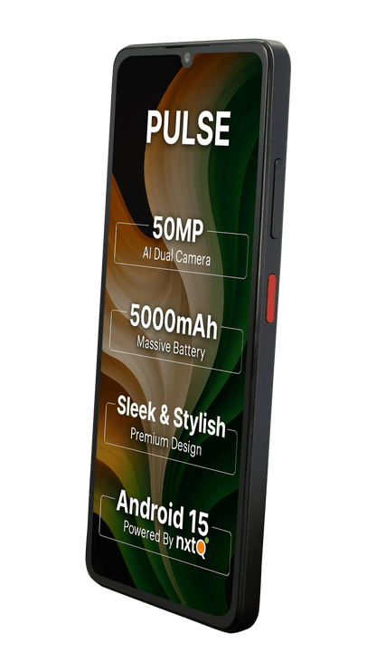 AI+ Pulse (Black) Front  side and right side 
