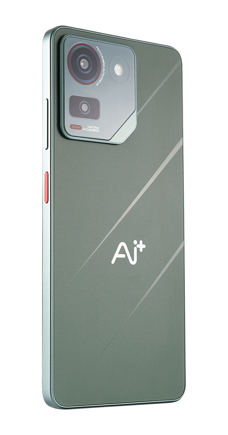 AI+ Pulse (Green) Back side and Right side