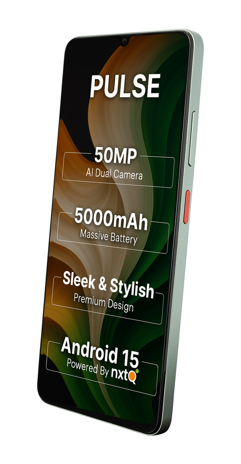 AI+ Pulse (Green) Front side and Right side