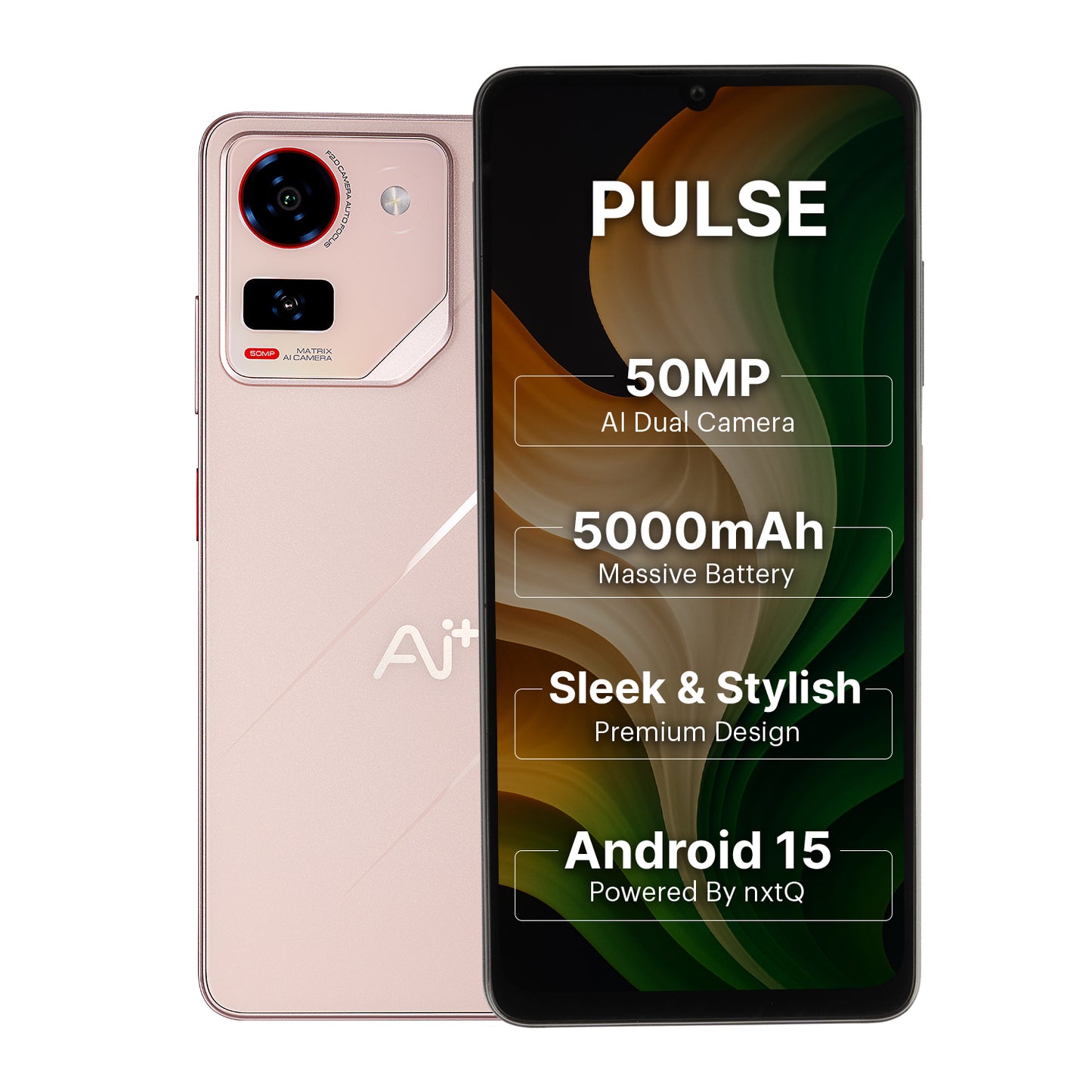 AI+ Pulse (Pink) Front side and back side 
