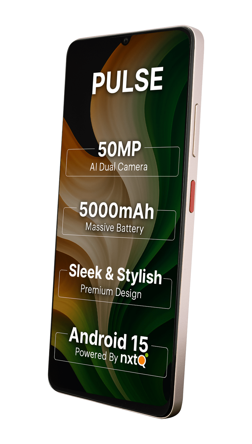 AI+ Pulse (Pink) Front side and right side