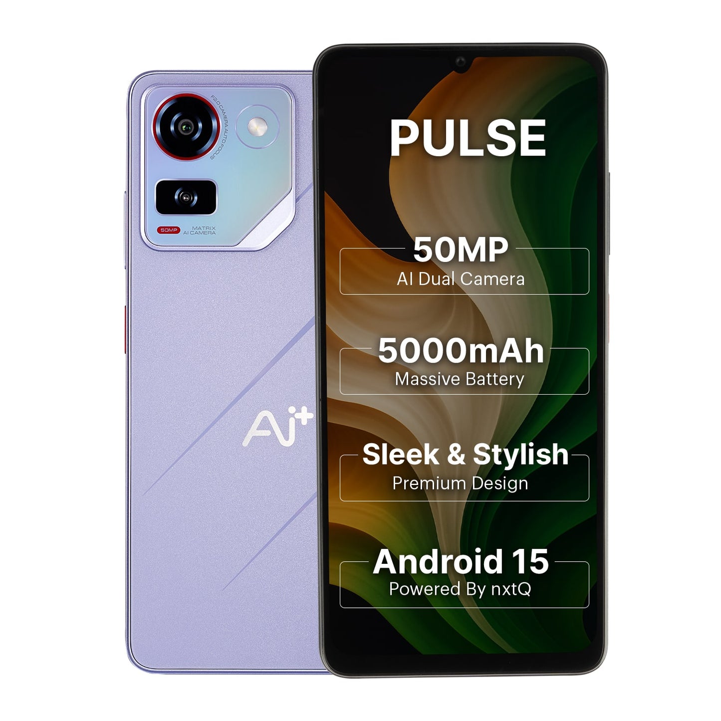 AI+ Pulse (Purple) Front side and back side 

