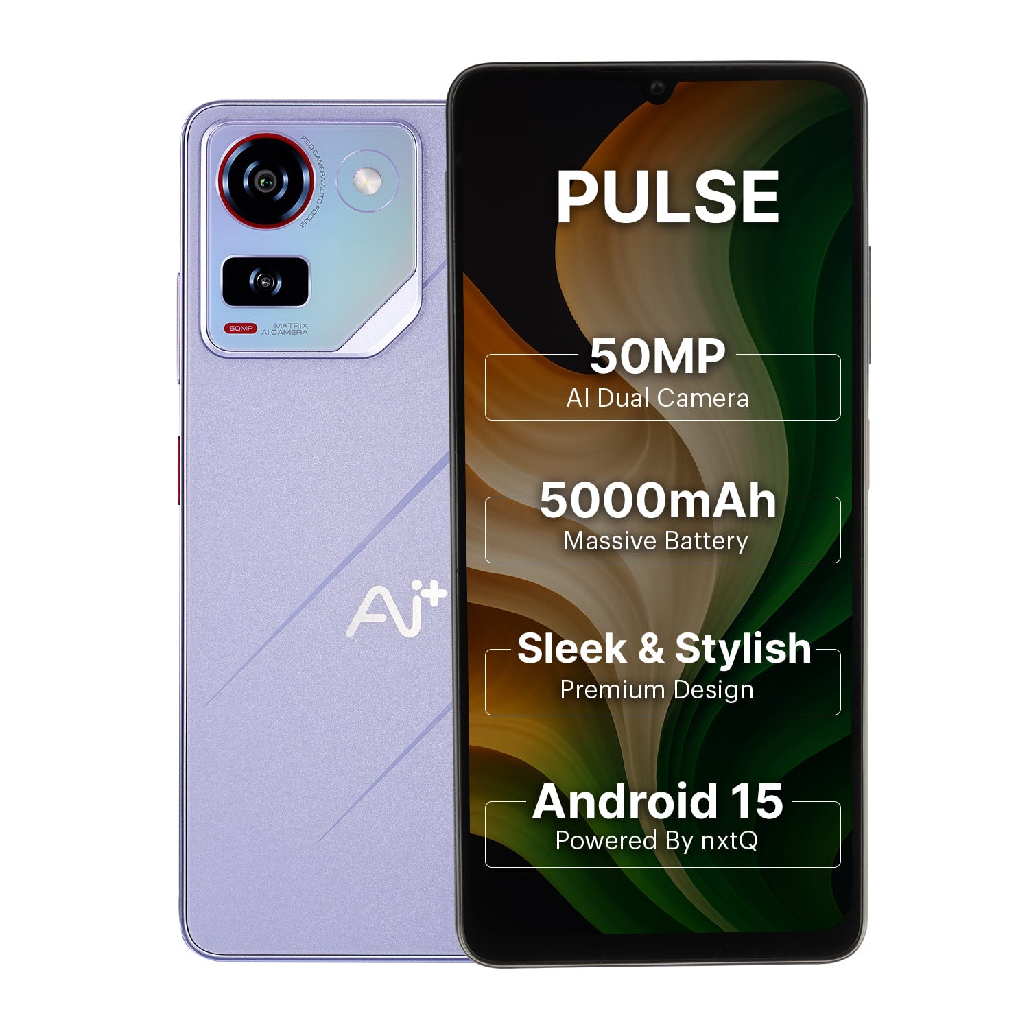 AI+ Pulse (Purple) Front side and back side 

