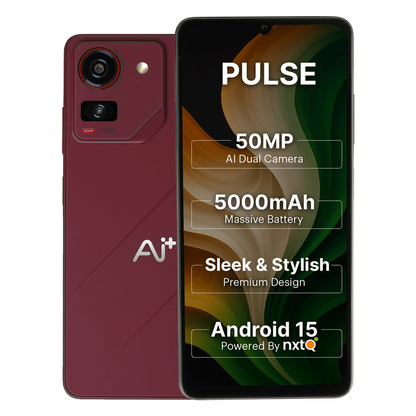 AI+ Pulse (Sparkle Red) Front and back side 
