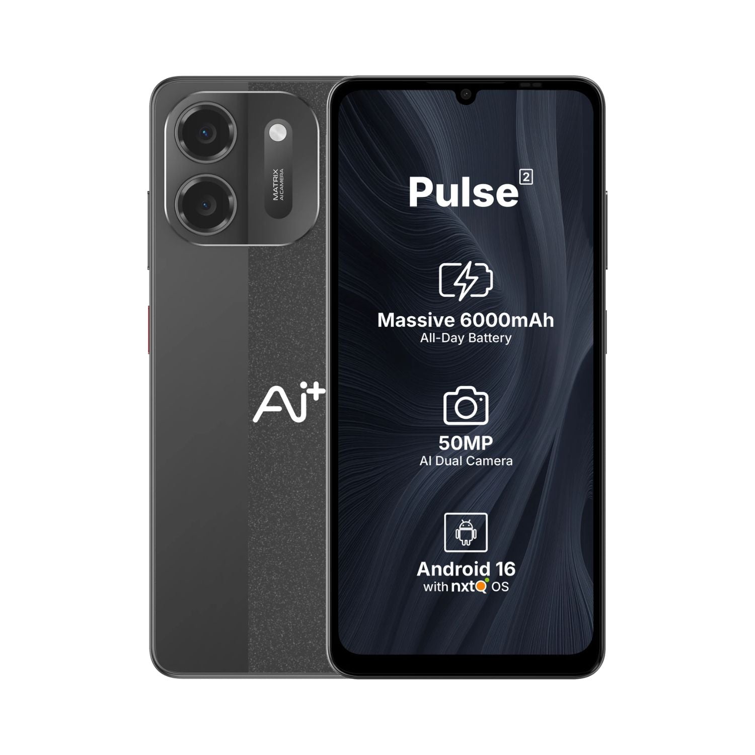 AI+ pulse 2 -Black - 4GB/ 64 storage 