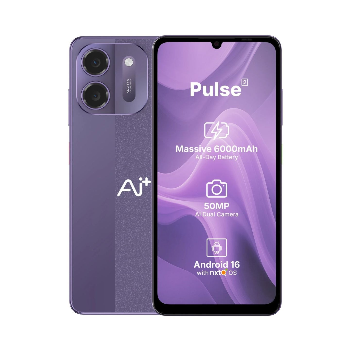 AI+ pulse 2 Purple- 4GB/ 64 Storage