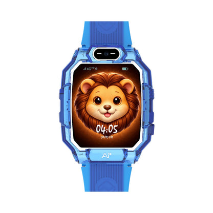 Ai+ NovaWatch Kids 4G with Live GPS, Video Call, SOS & Geo-Fencing Smartwatch (Thunder Blue Strap, Free Size)