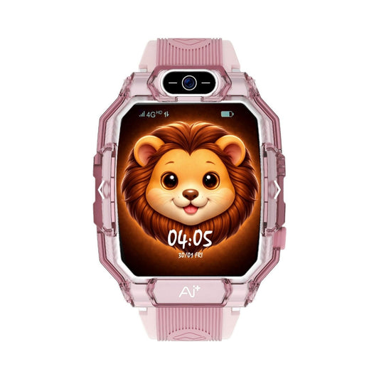Ai+ NovaWatch Kids 4G with Live GPS, Video Call, SOS & Geo-Fencing Smartwatch (Magic Pink Strap, Free Size)