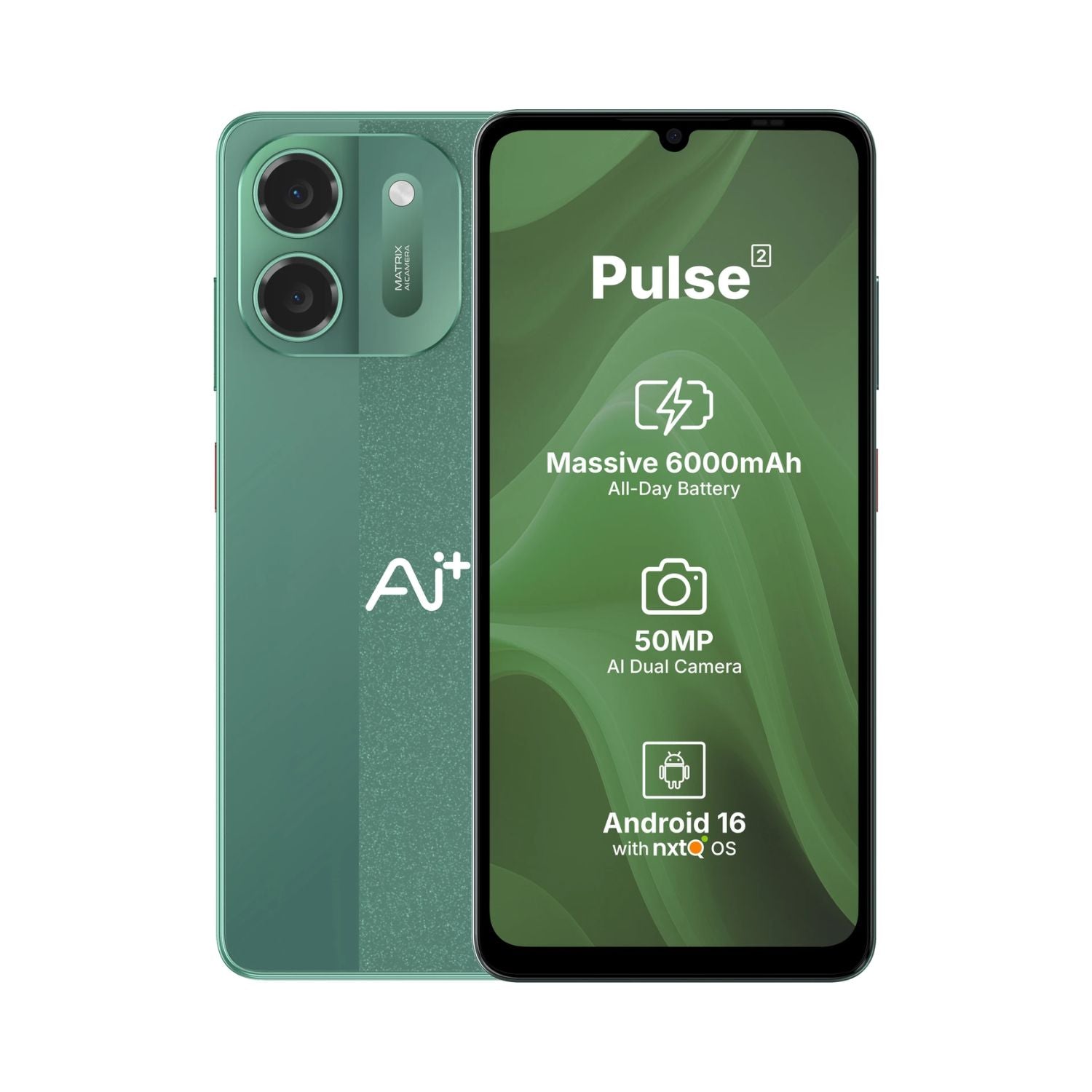 AI+ pulse 2-Green 4GB/ 64 Storage