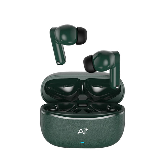 NovaPods Go with 24Hours Playtime, 60ms Low Latency, Precision tuned Drivers Bluetooth Headset (Teal Black, True Wireless)