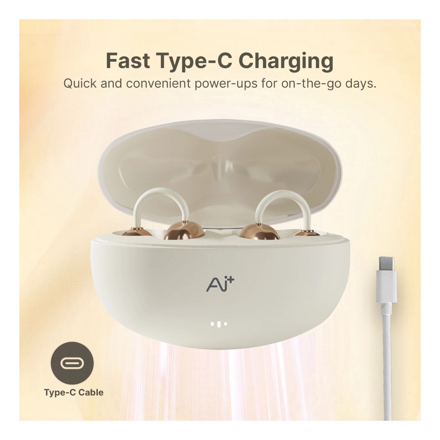 Novapods clip Fast Type-C Charging
