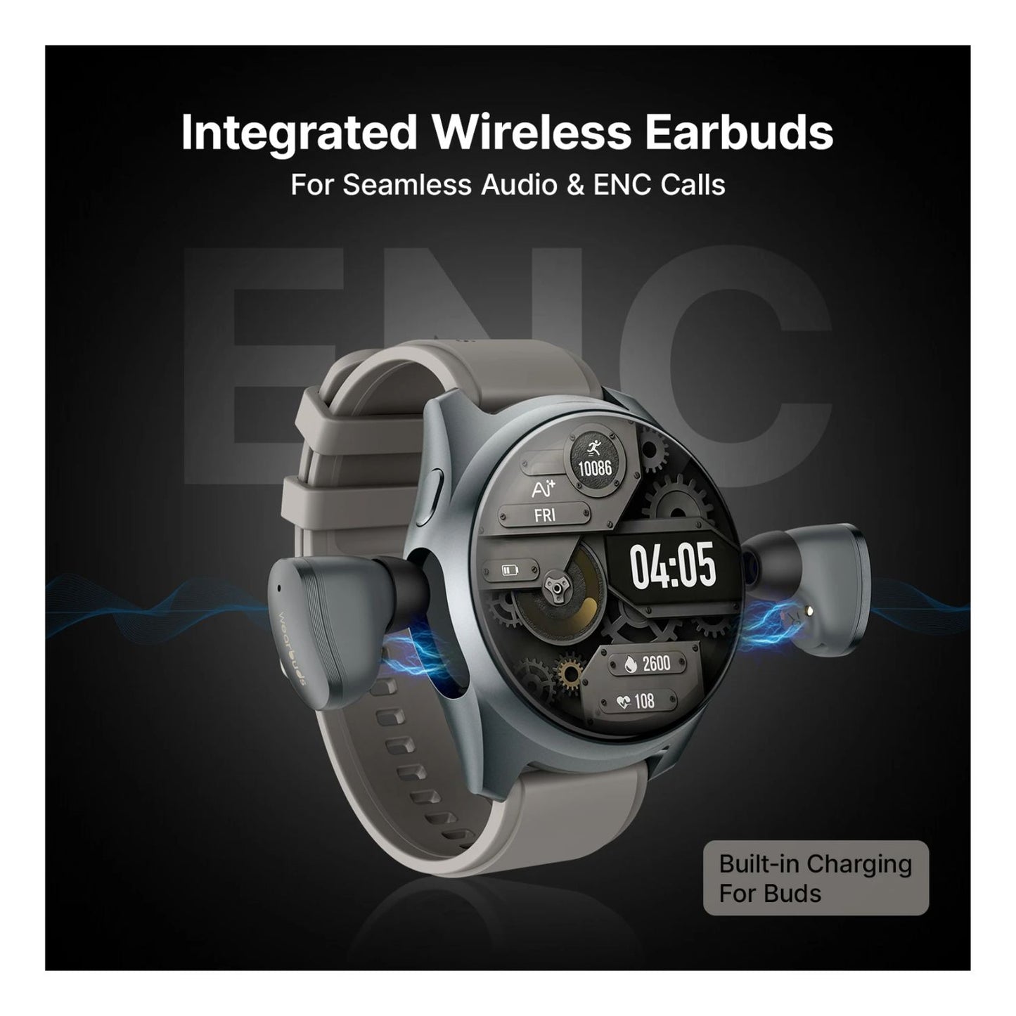 Novawatch Wearbuds Integrated Wireless Earbuds