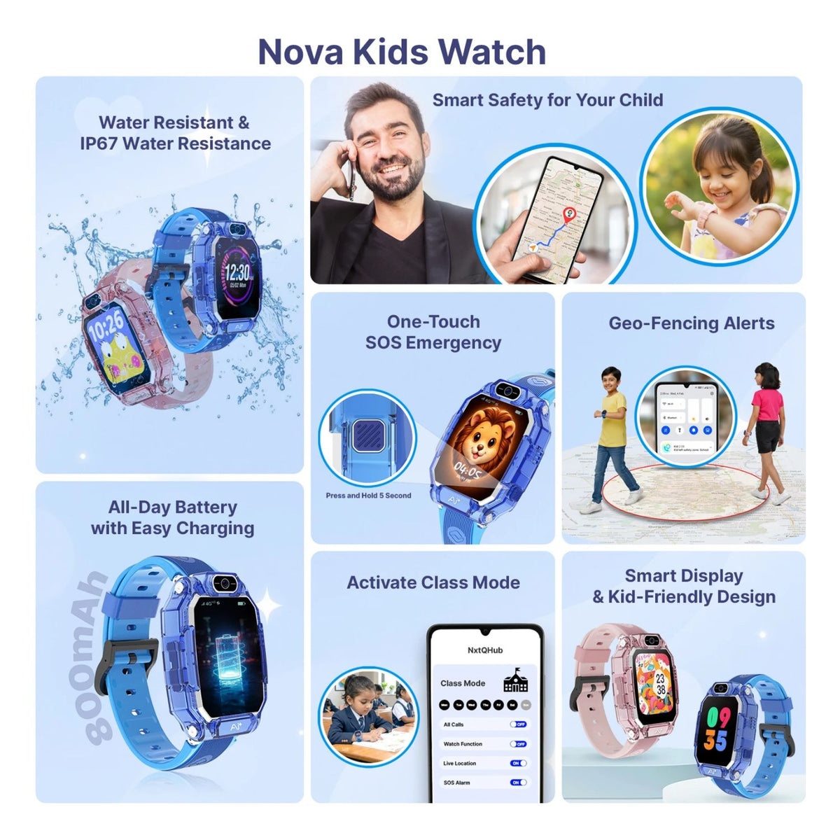 Novawatch kids Water Resistant