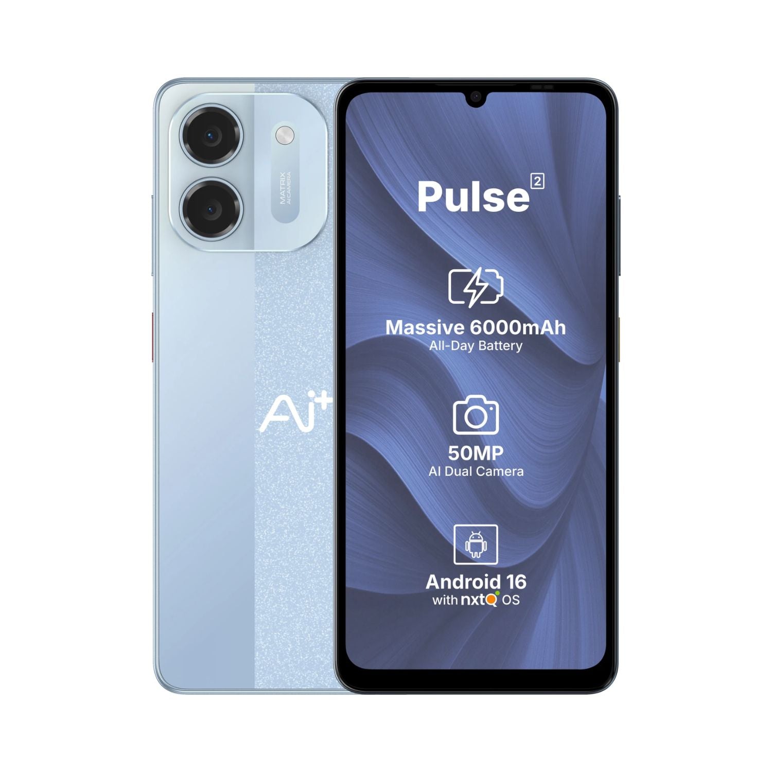 AI+ pulse 2-Blue 4GB/ 64 Storage 