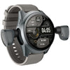 Ai+ Wearbuds with Built-in TWS, ENC & Sports Modes, Health Suite Smartwatch (Space Grey Strap, Free Size)