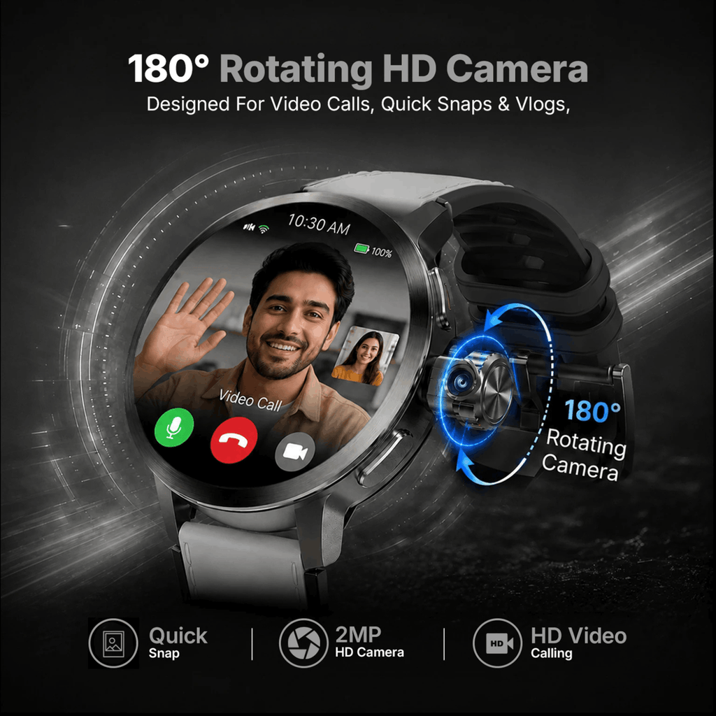 Ai+ NovaWatch Rotatecam 4G Android Smartwatch