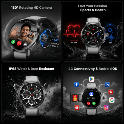 Ai+ NovaWatch Rotatecam 4G Android Smartwatch