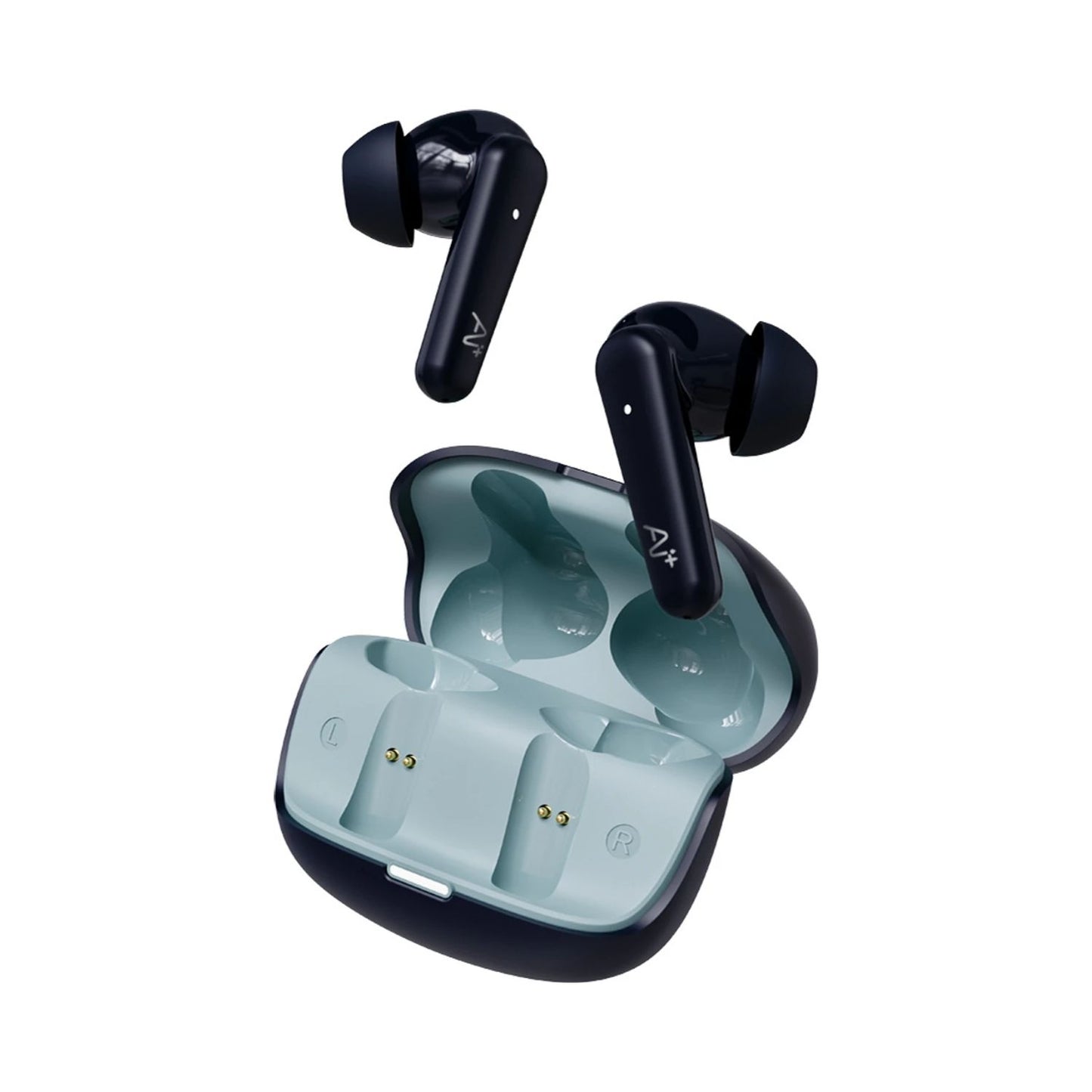 Ai+ NovaPods Air 4 Mic ENC, 50ms Ultra Low Latency, 22Hours Playtime, IPX4 Bluetooth Headset (Aaqua Blue, True Wireless)