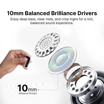 Ai+ NovaPods Air 4 Mic ENC, 50ms Ultra Low Latency, 22Hours Playtime, IPX4 Bluetooth Headset (Expresso Brown, True Wireless)